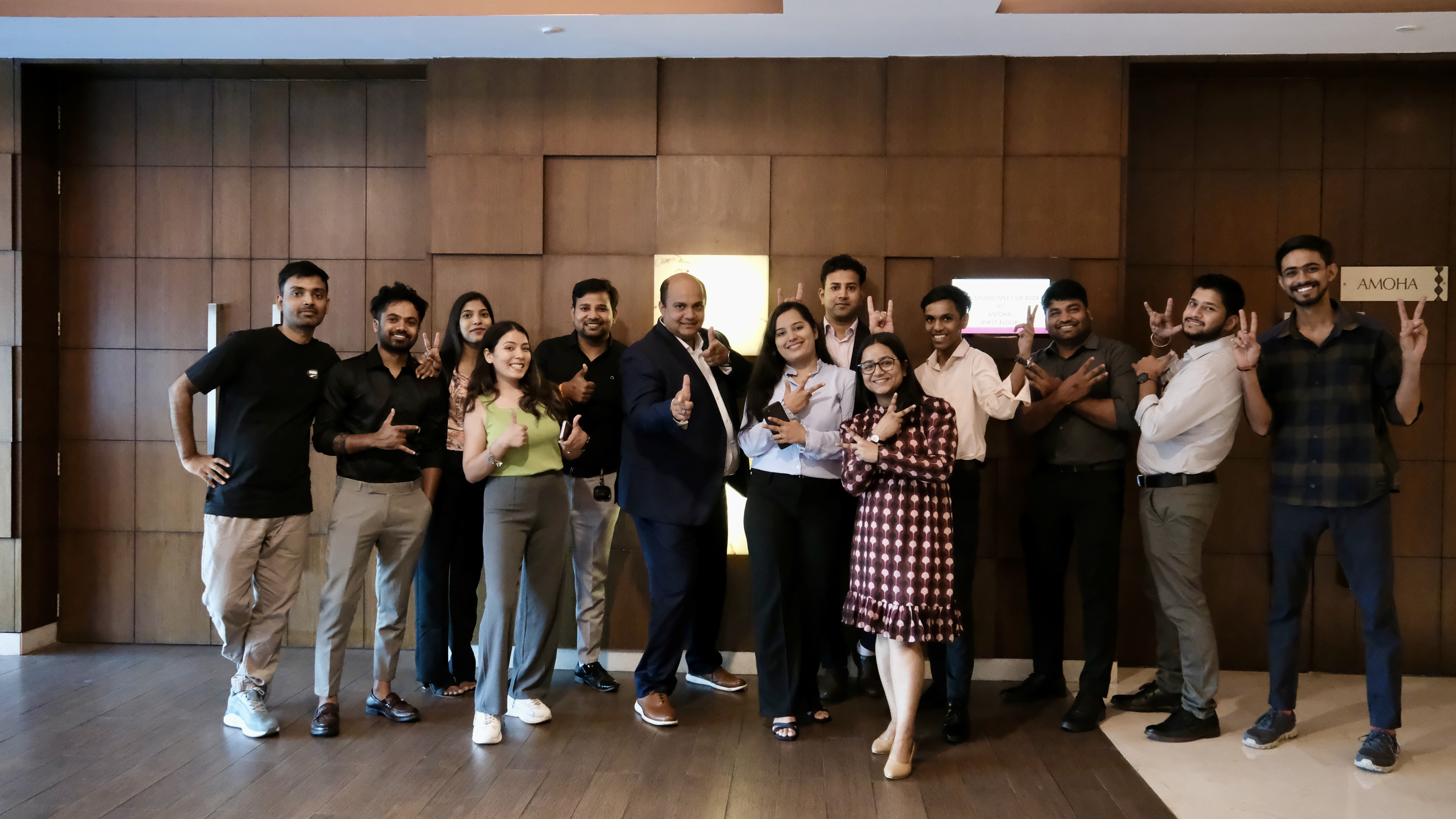 PPC Studio team together during a company meetup